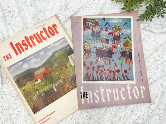 Vintage Instructor Magazines (Set of 2)