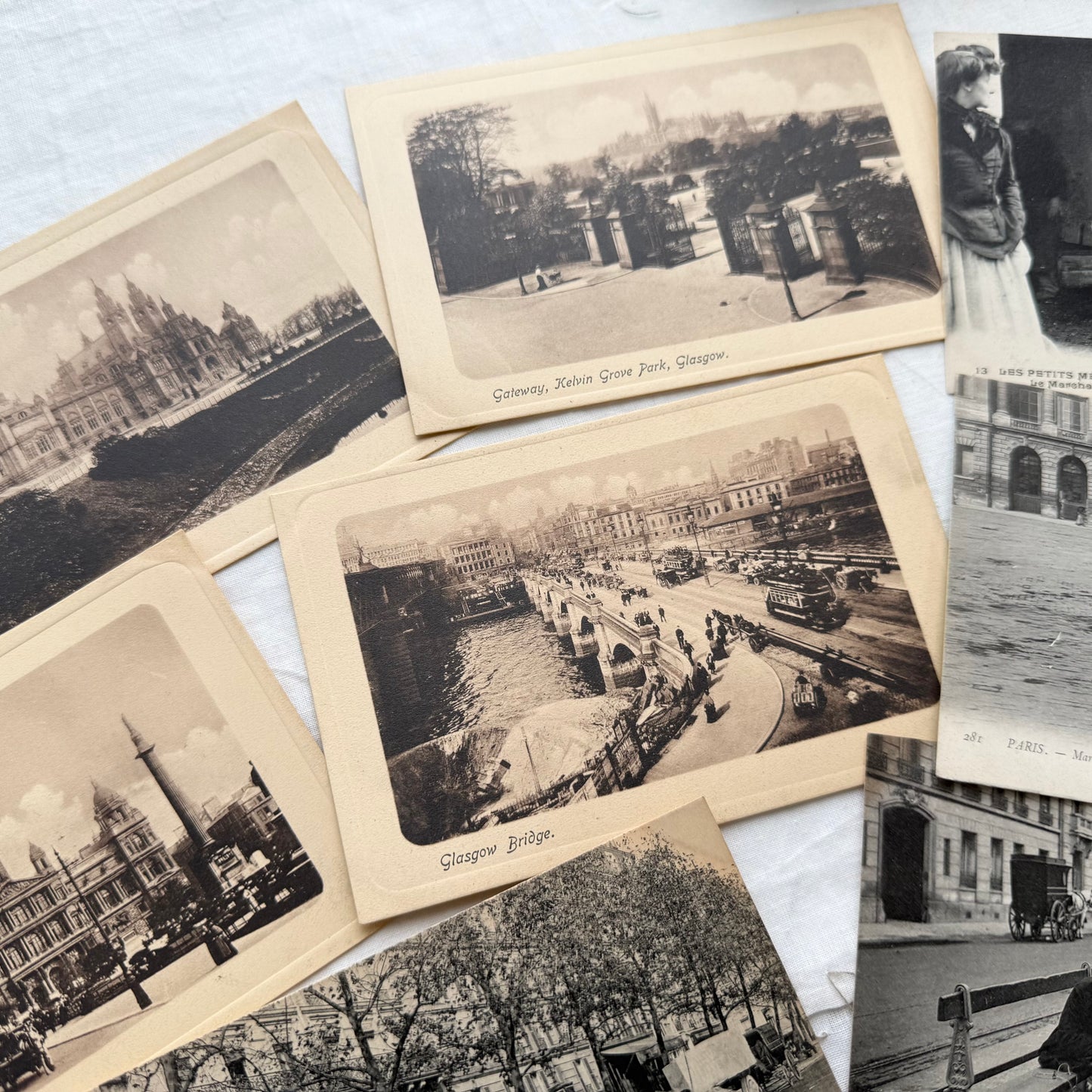 Vintage French Postcards (Set of 10)