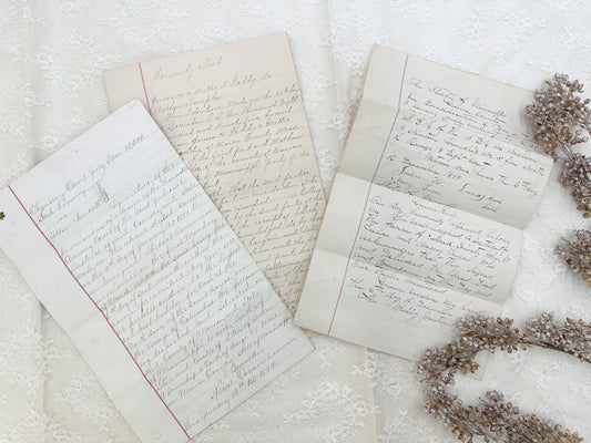 Vintage Writing Papers (Set of 5)