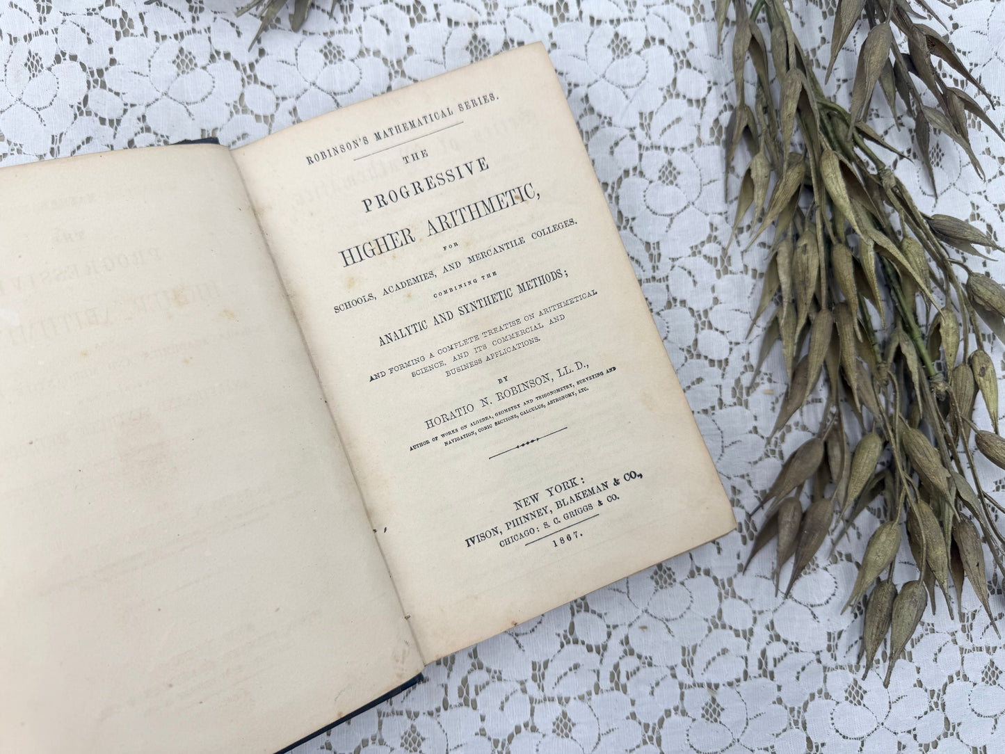 Vintage Arithmetic Book