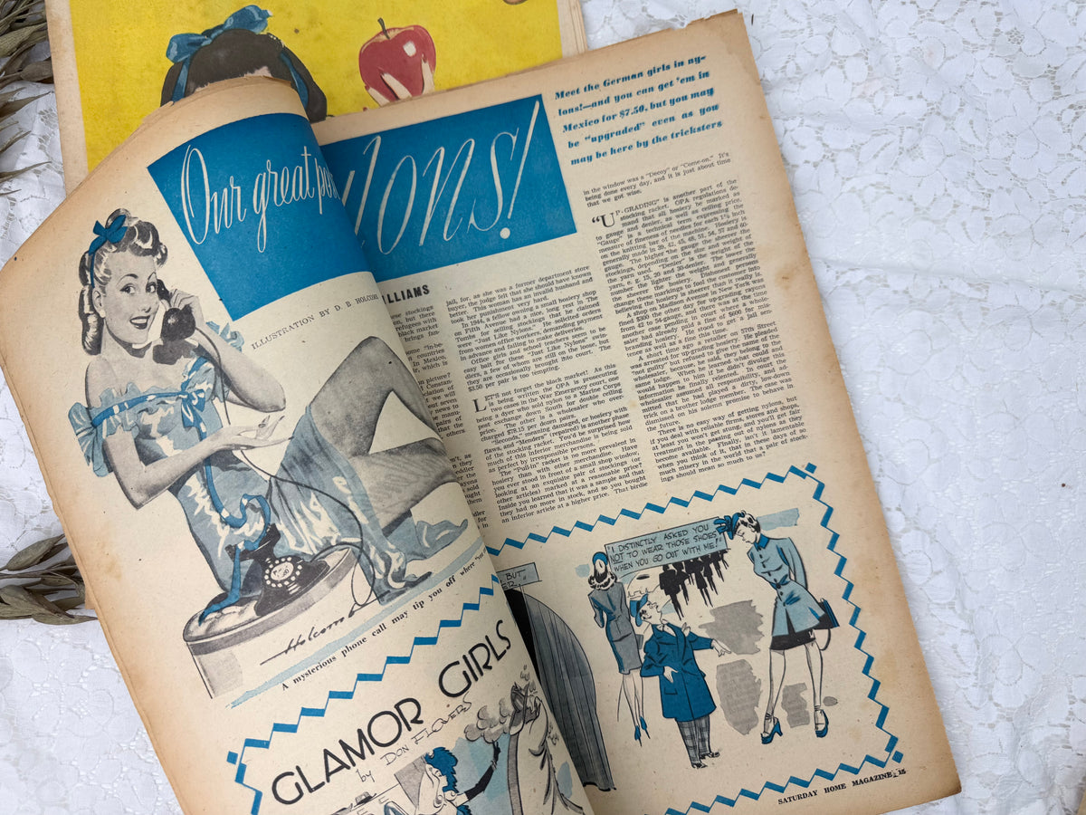 Home Magazine Set- Colorful Illustrations