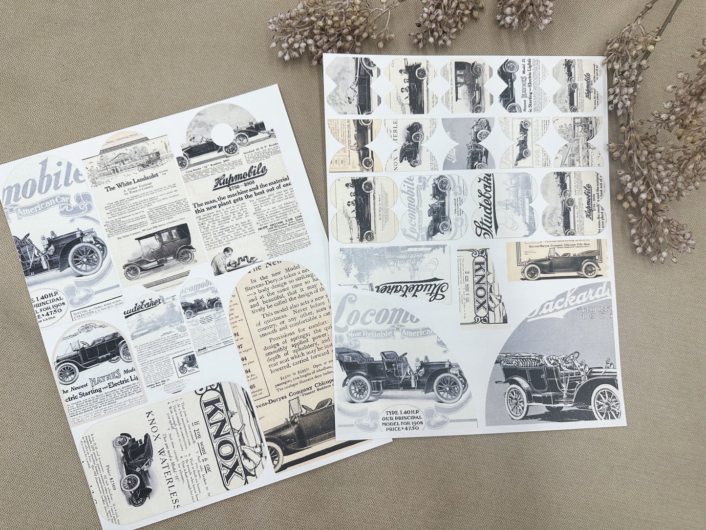 Vintage Auto Ads- Paper Packs