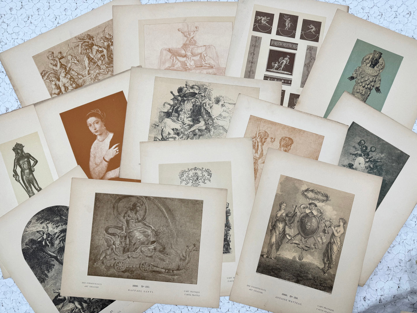 Vintage Art Prints (Set of 50+ prints)