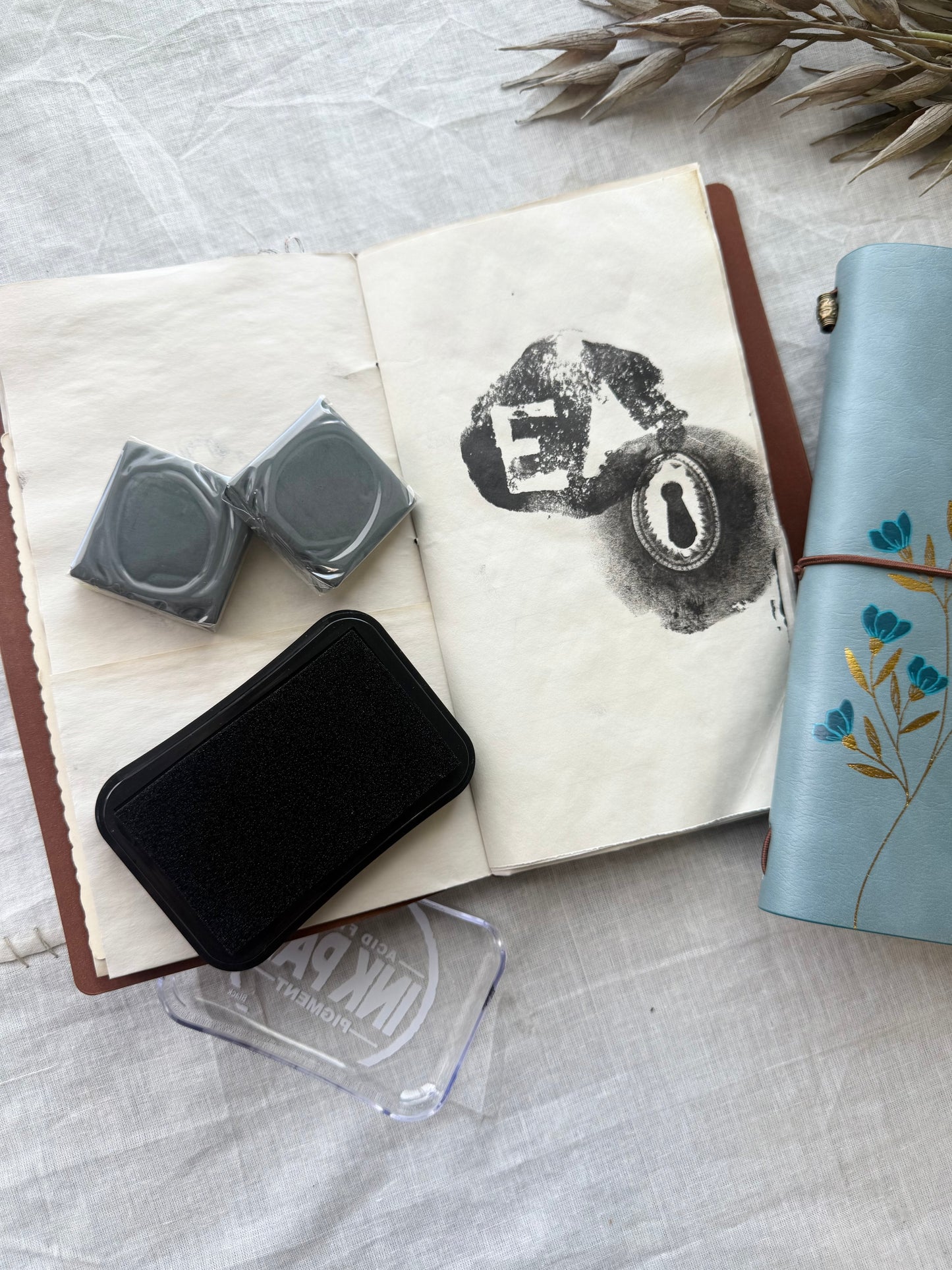 Travel Journal with Impression Stamping Kit