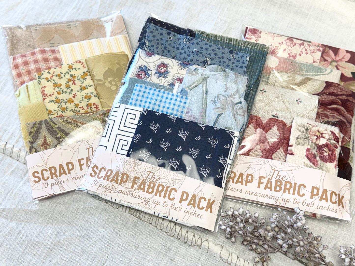 Fabric Scraps by Color (6x9)