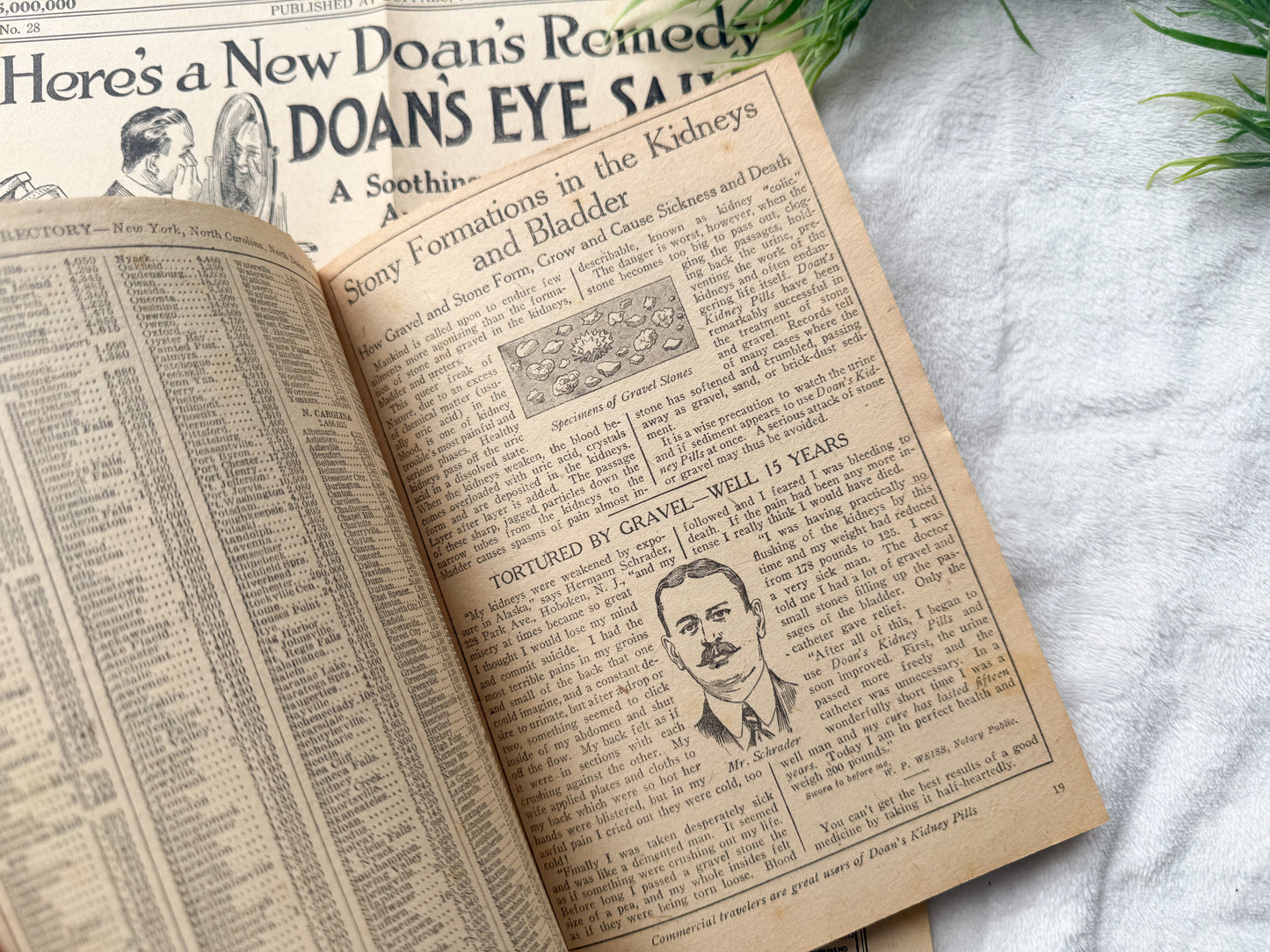 Vintage Advertisement Book