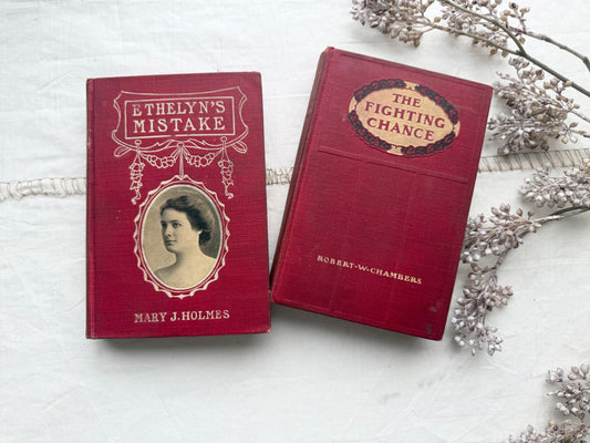 Vintage Book Set with Illustrations