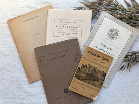 Vintage Booklet Set