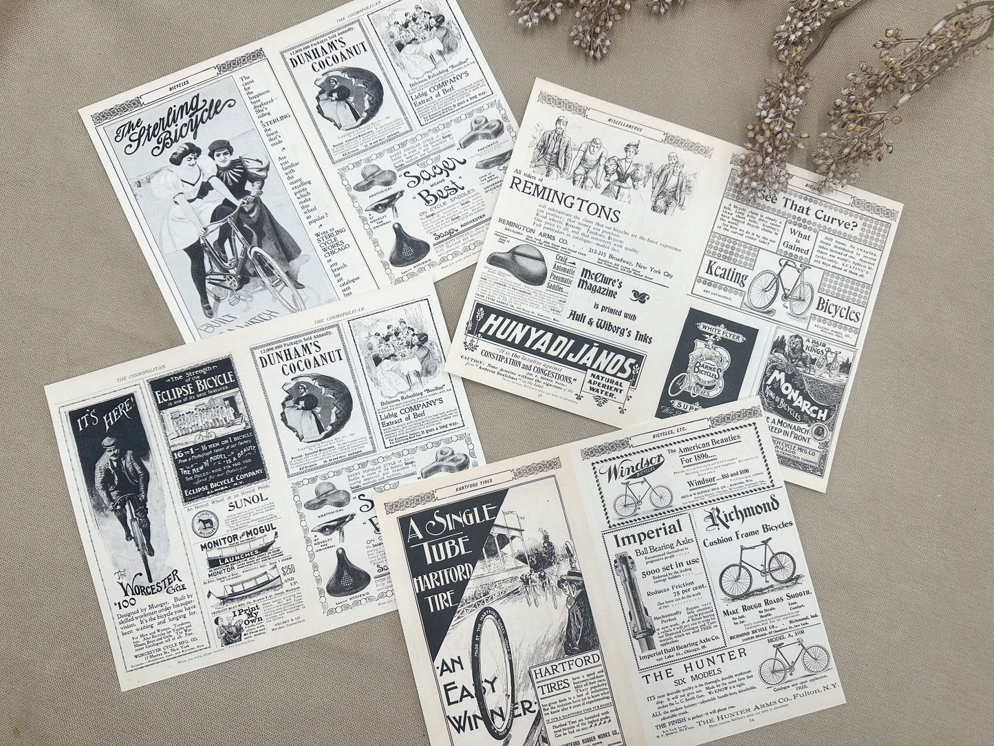Vintage Bike Ads- Paper Packs