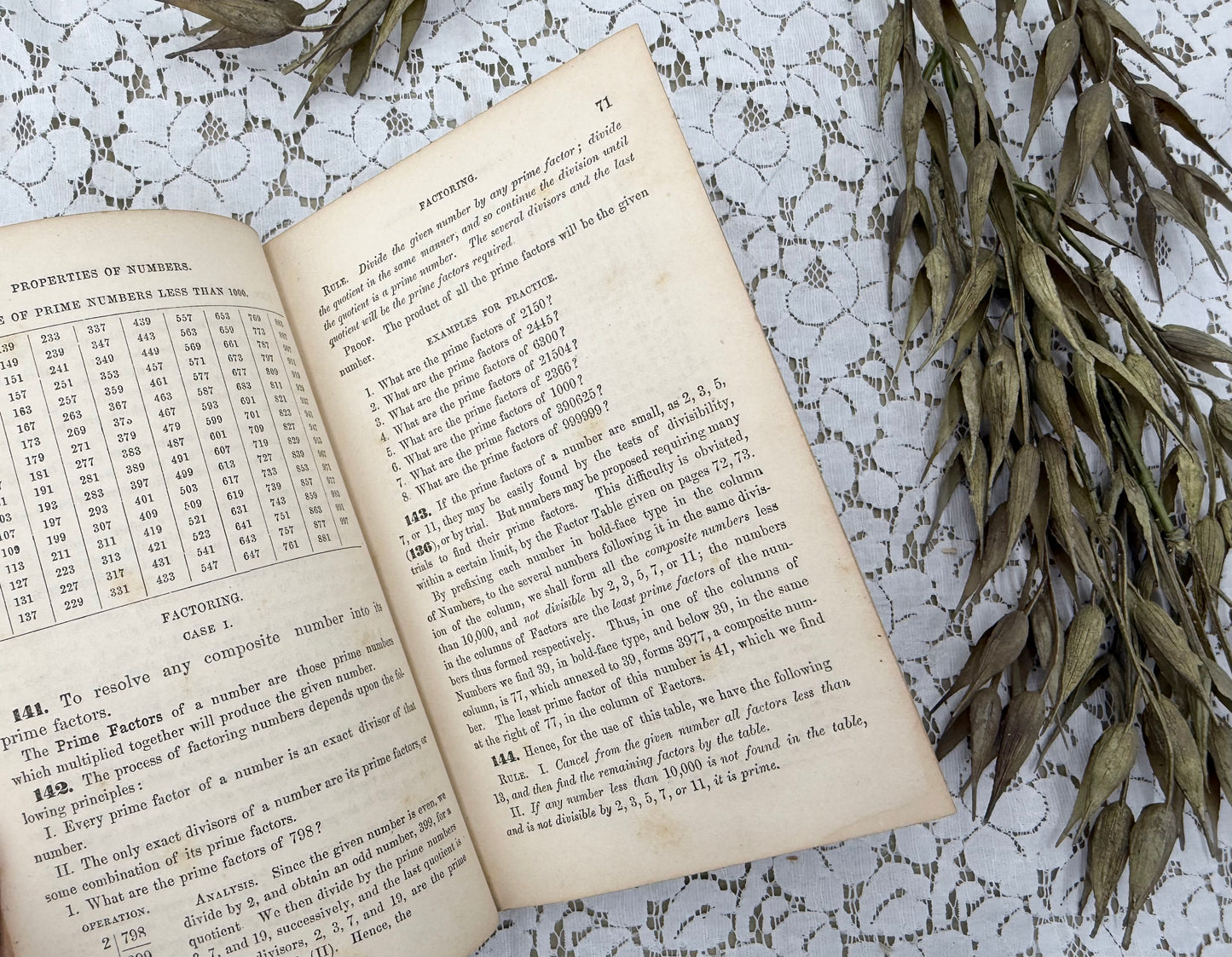 Vintage Arithmetic Book