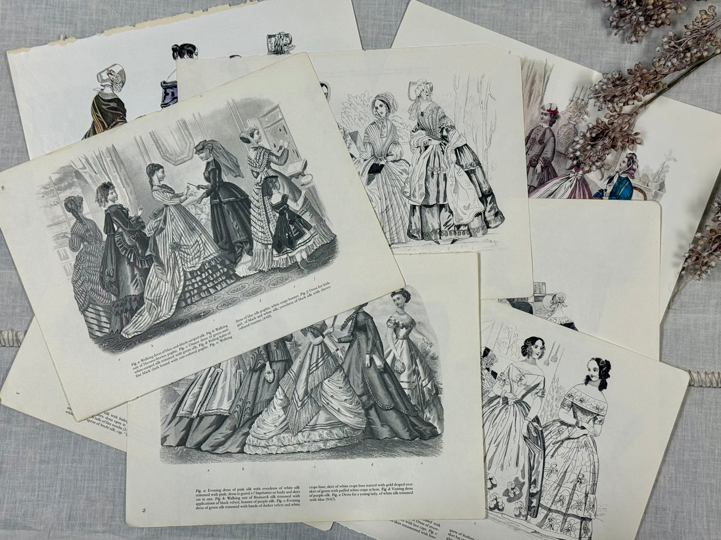 Vintage Fashion Print Set