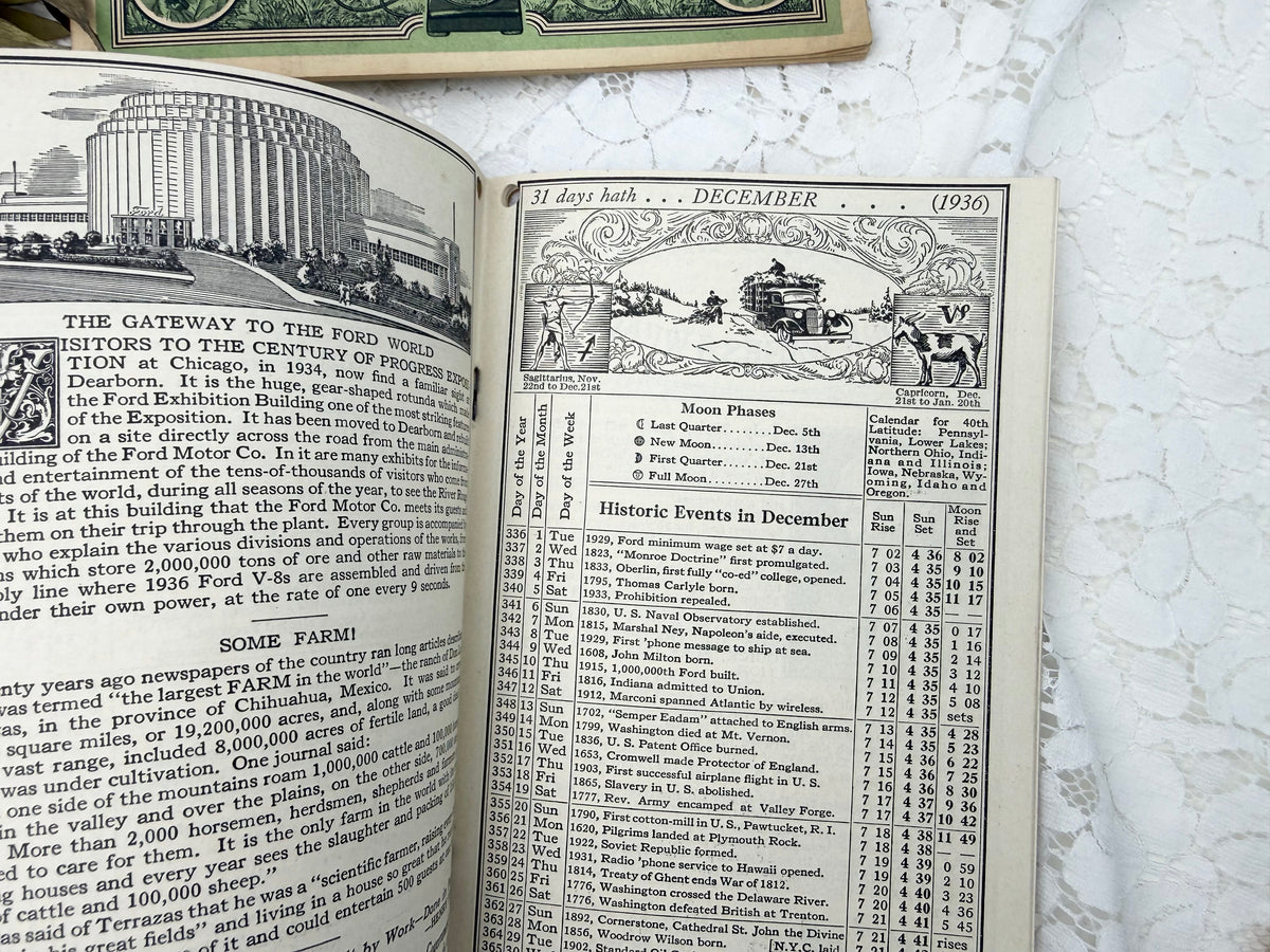 Vintage Almanac & Calendar Ephemera