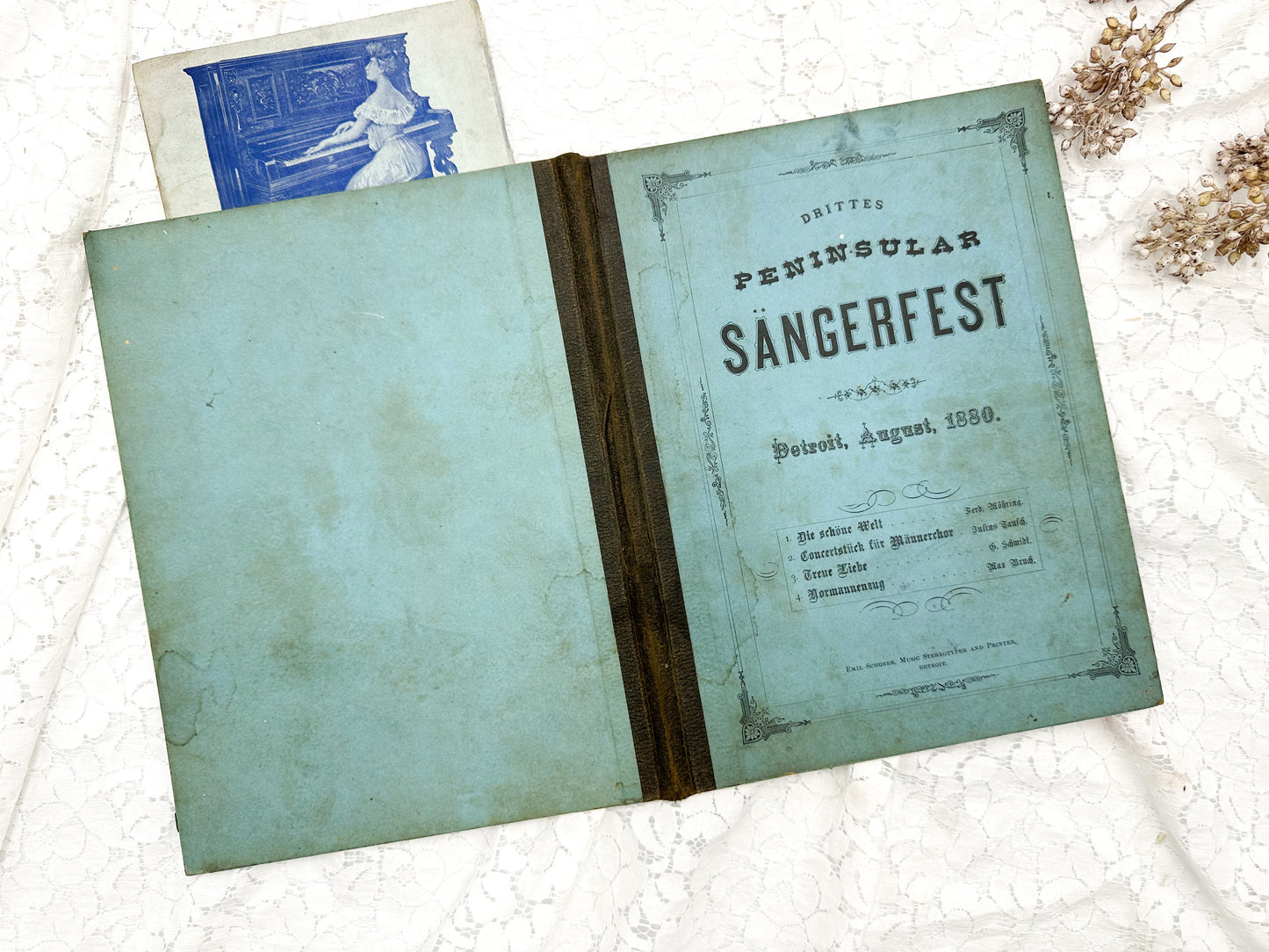 Vintage German Music Booklet and Book Cover