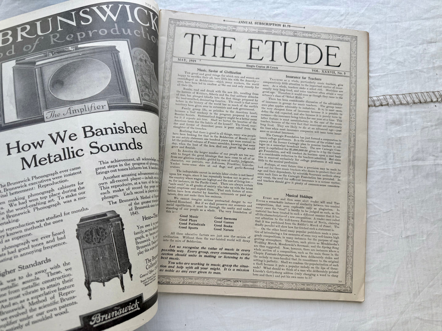 Vintage Etude Magazine