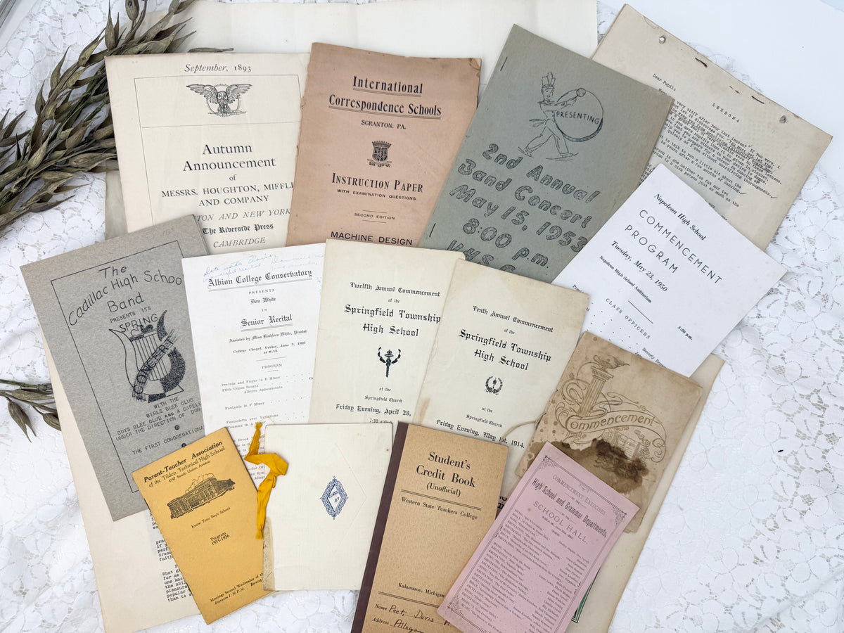 Vintage Education Ephemera