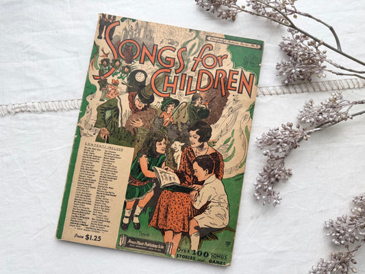 Vintage Children's Music Book