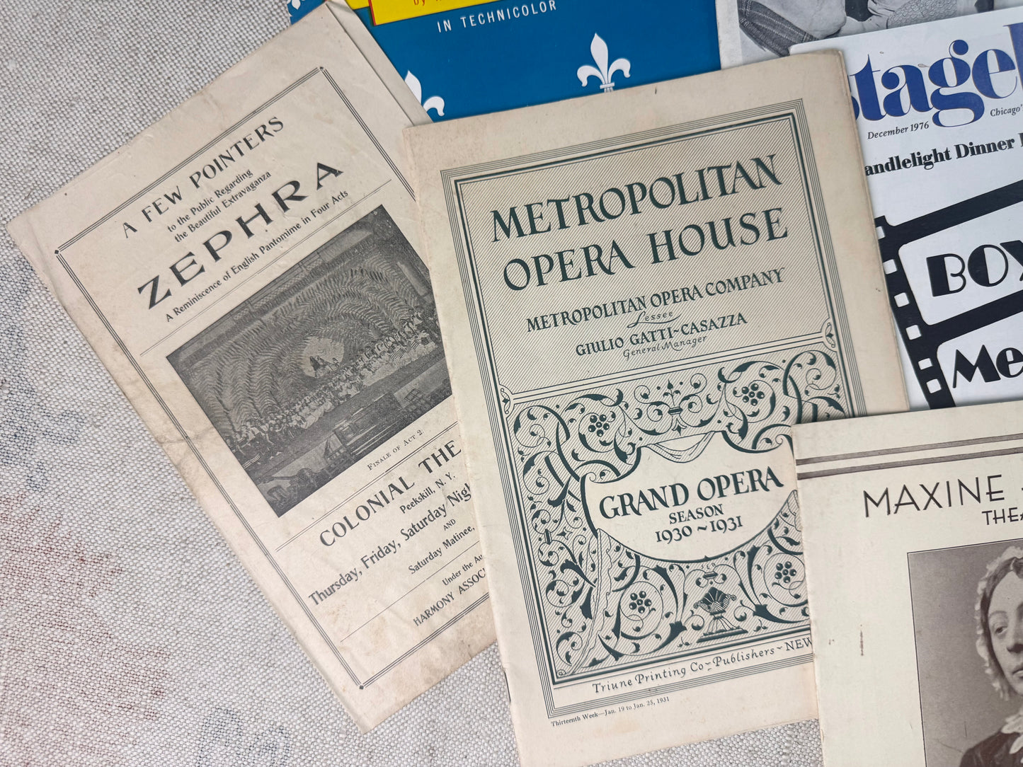 Vintage Theatre Ephemera