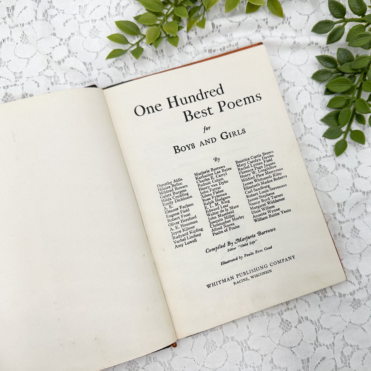 One Hundred Best Poems- 1930