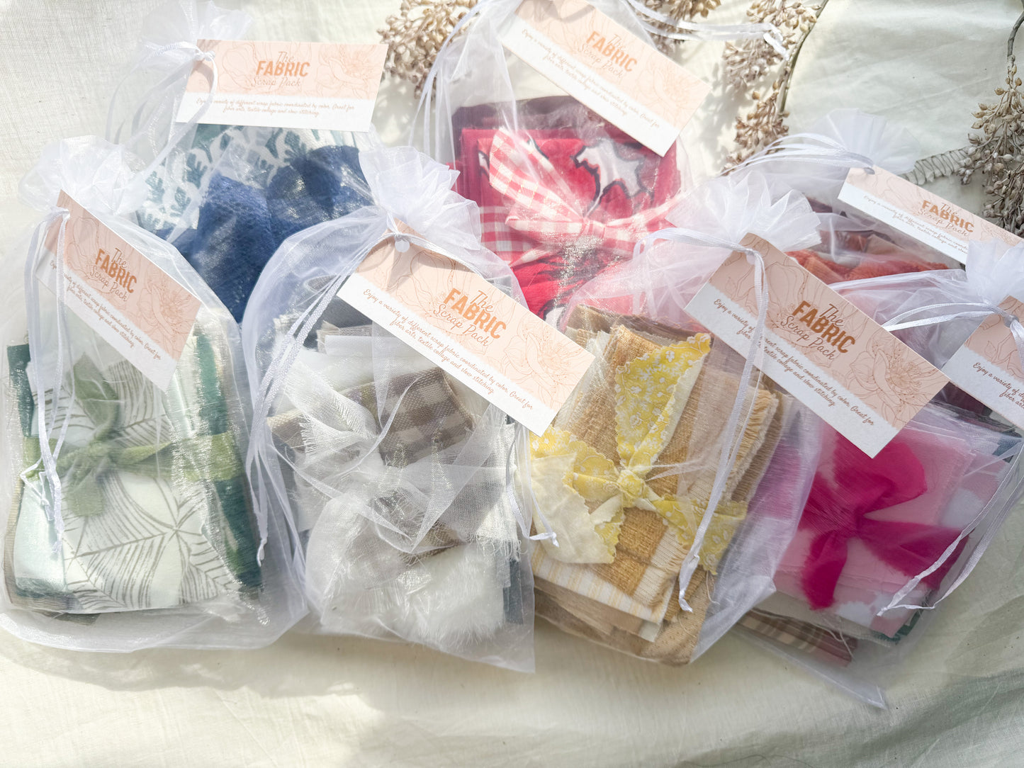 Fabric Scraps by Color