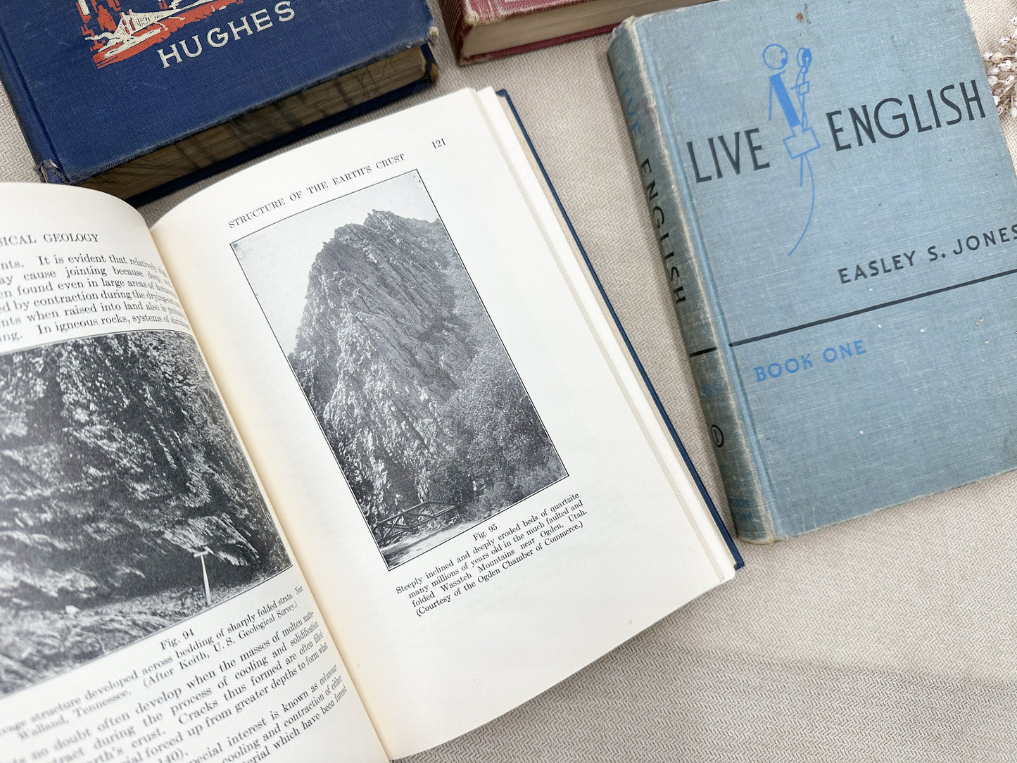 Set of Four Vintage Textbooks