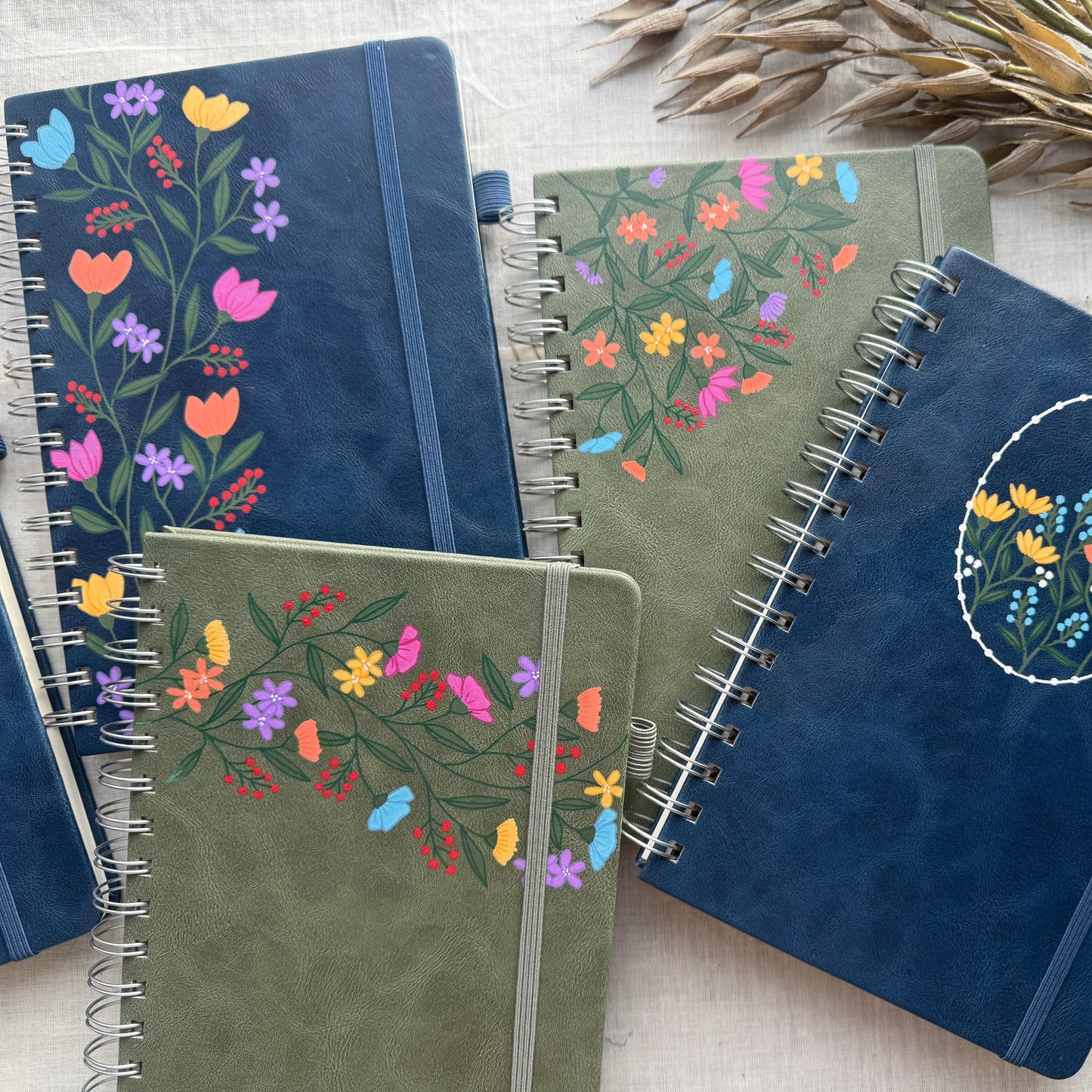 One of a Kind Lined Spiral Journal