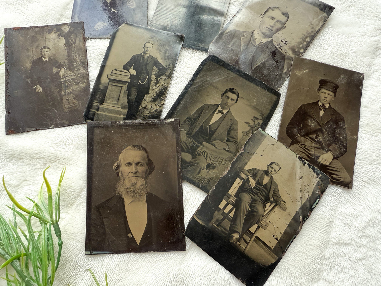 Vintage Tin Type Set