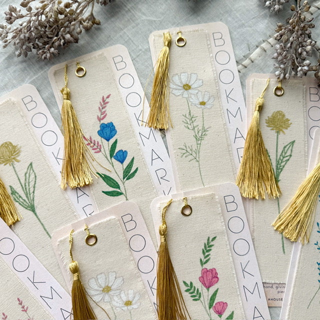 Canvas Bookmarks- Floral