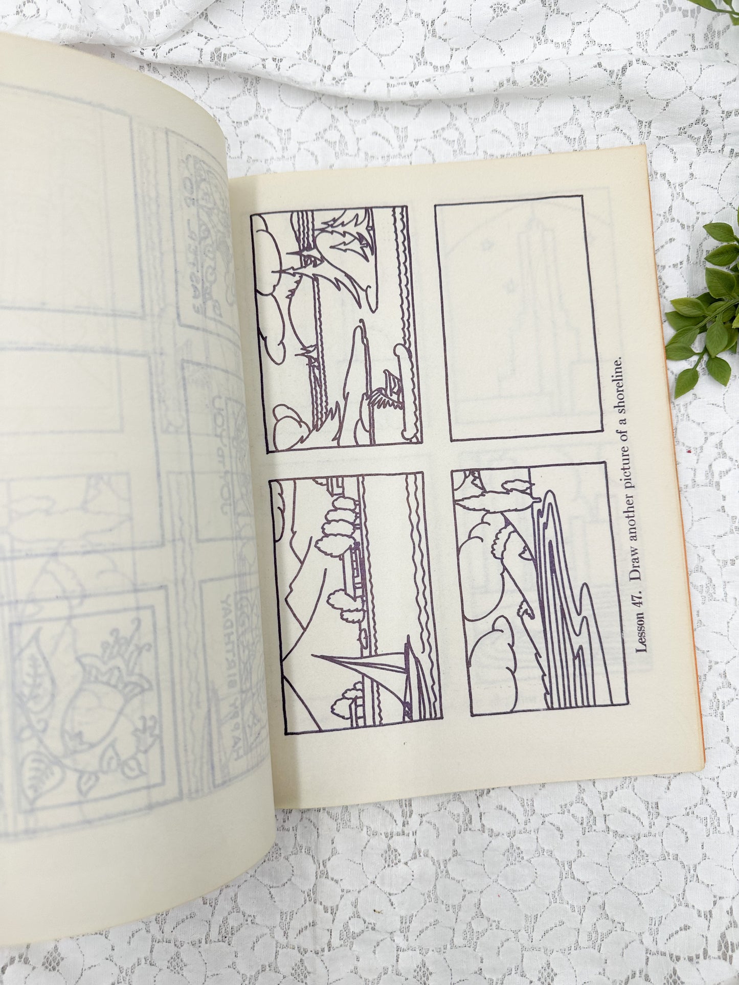 Vintage Art Book with Vellum Sheets
