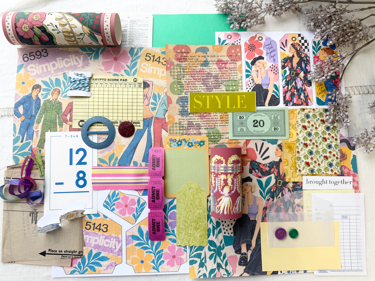 Junk Journal Spread- Modern Mood