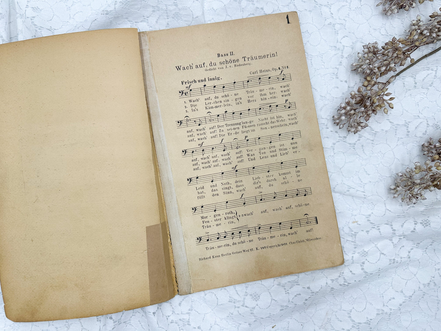 Vintage German Music Book