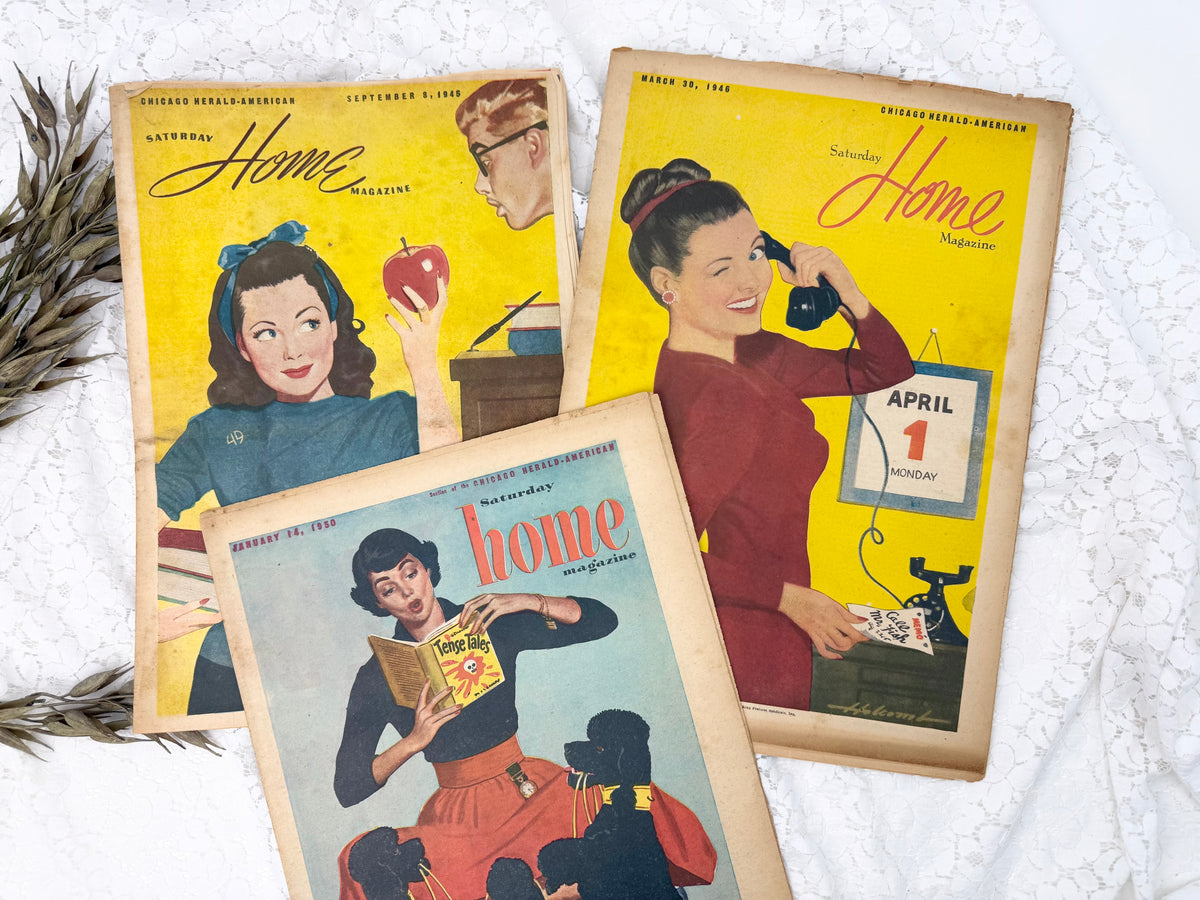 Home Magazine Set- Colorful Illustrations