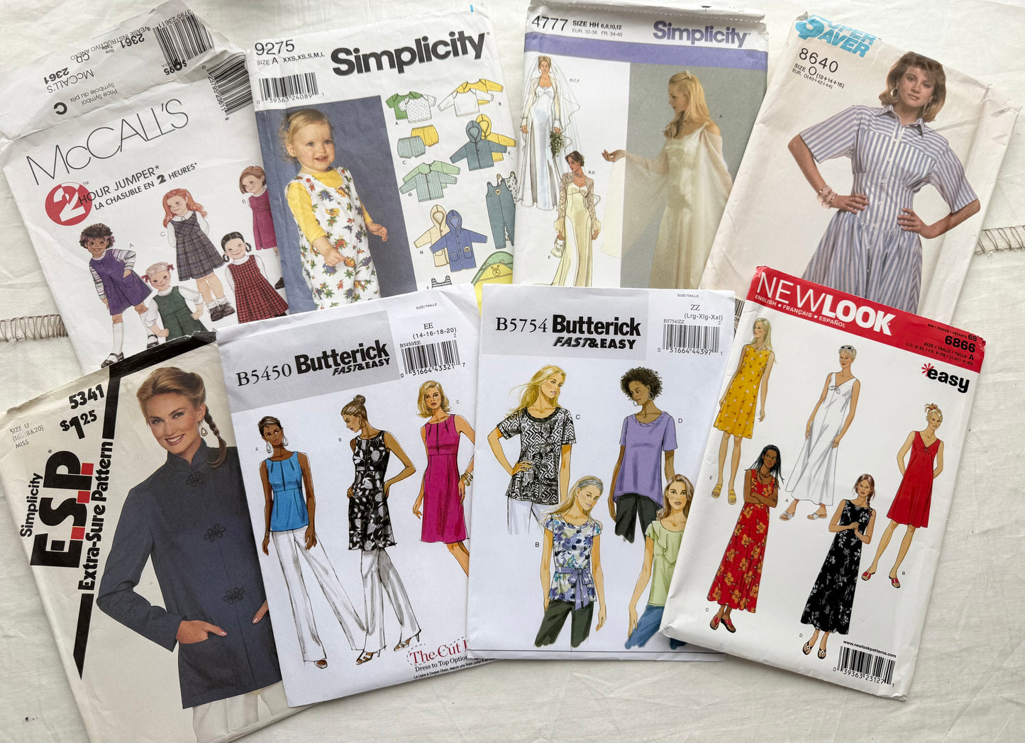 Assorted Sewing Pattern Sleeves (Set of 20)
