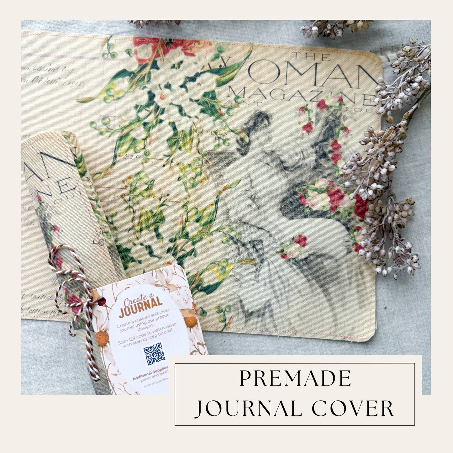 Premade Journal Cover with Instruction Video