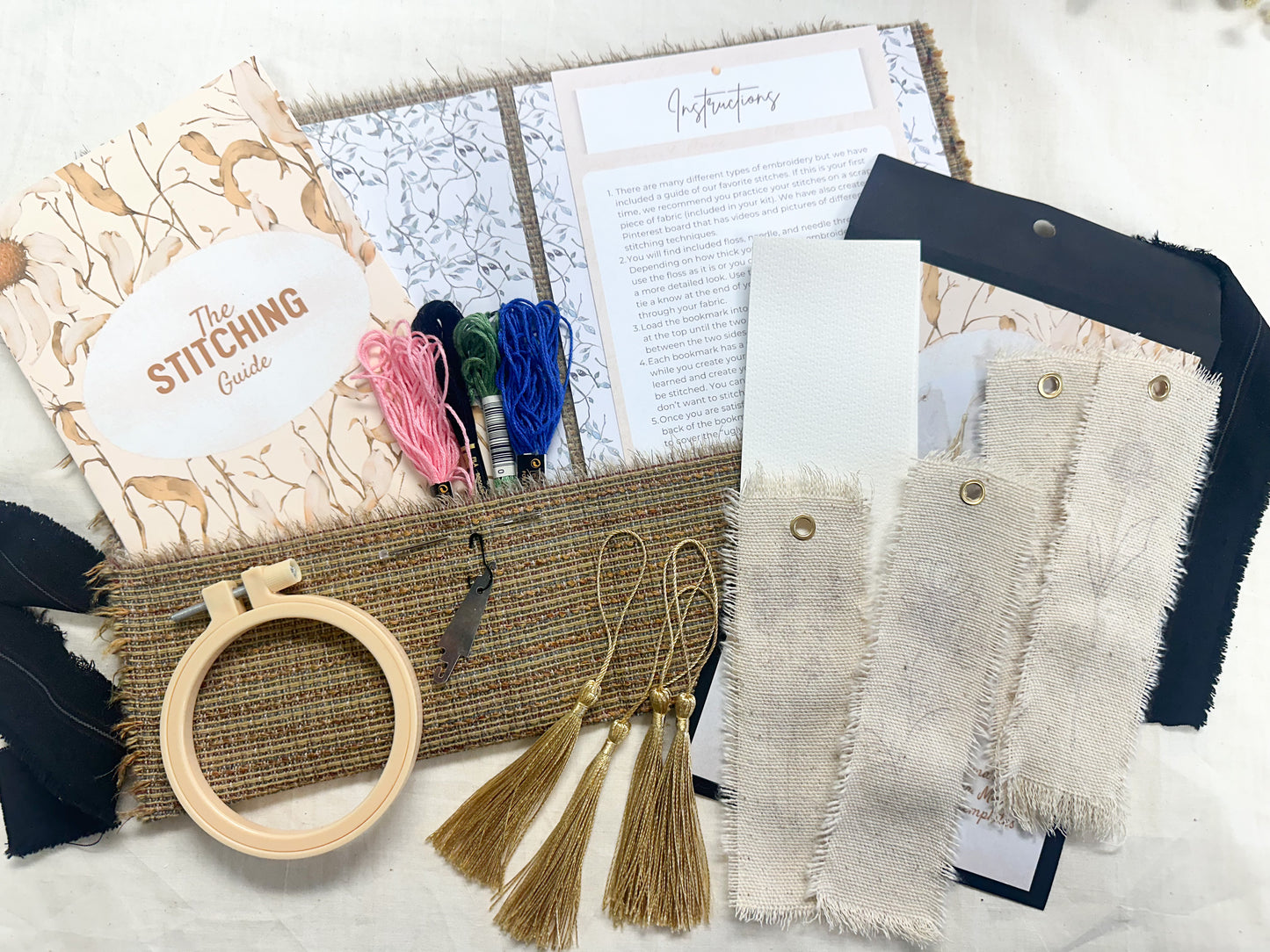 Embroidered Bookmark Making Kit