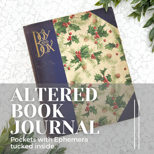 Altered Book Journal with Ephemera