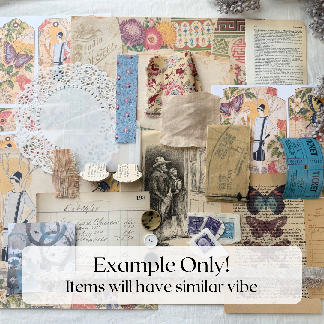 Date with a Junk Journal Spread- Vintage Vibes