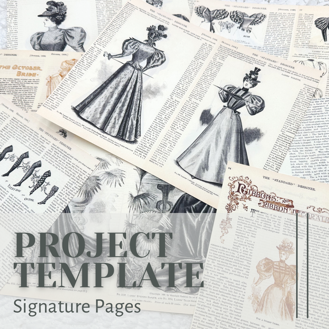 Ladies Signature Pages- Project Template Digital Download