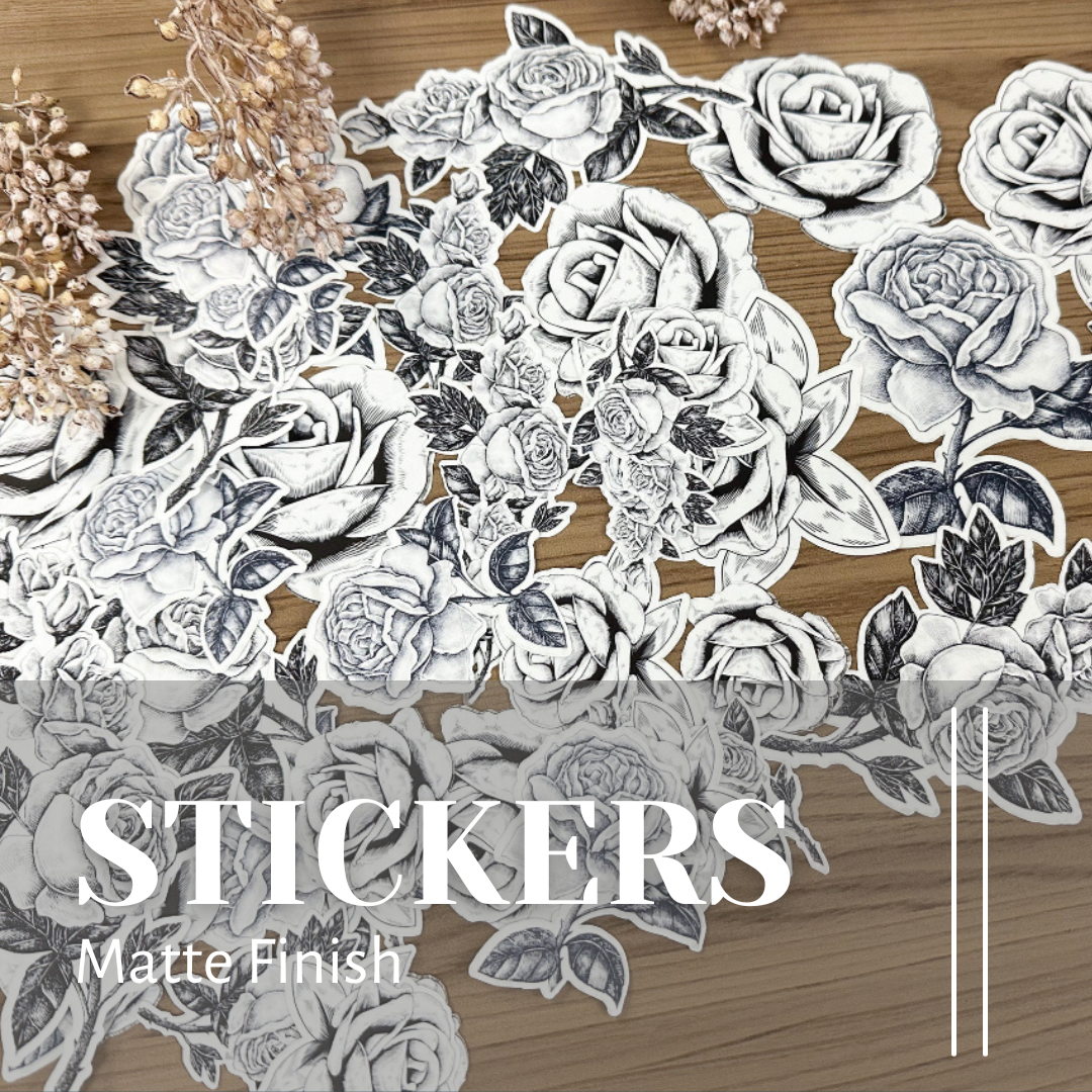 Reproduction Stickers- Black and White