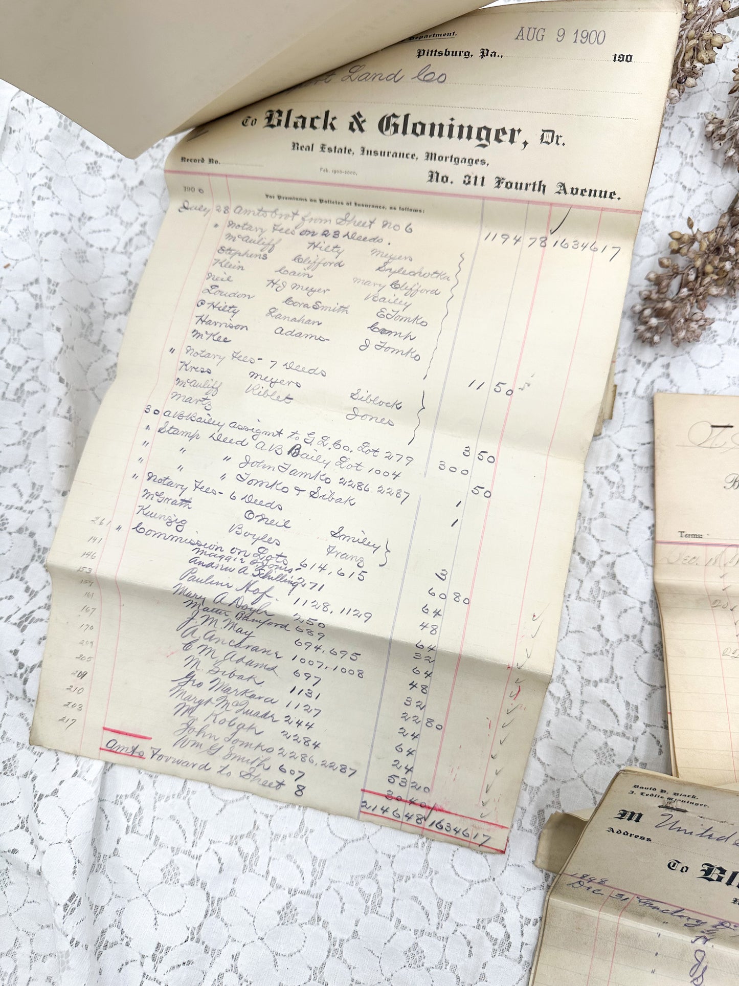 Vintage Ledgers and Papers (Set of 31 Papers)
