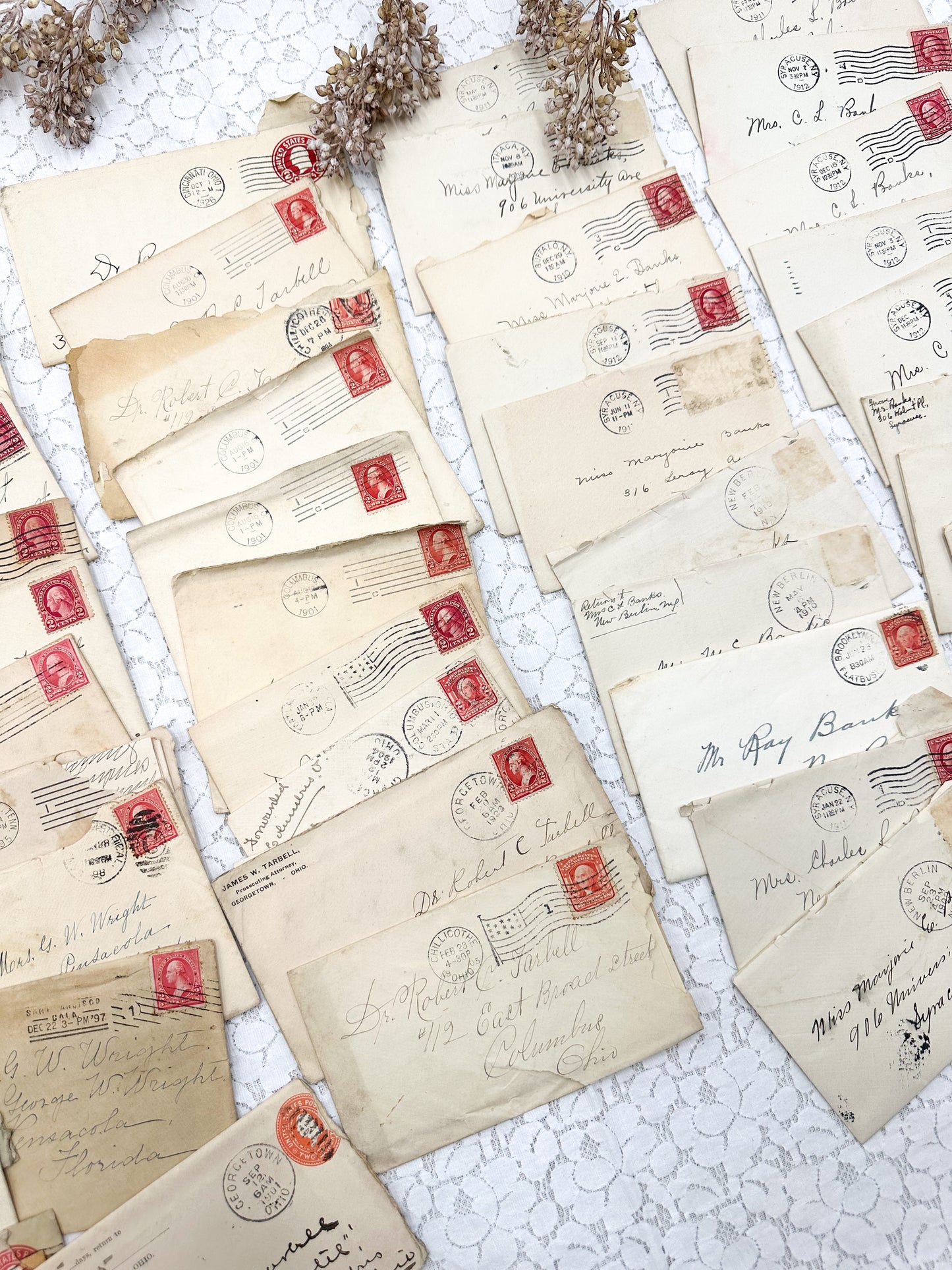 Vintage Envelopes and Letters (randomly selected set of five)