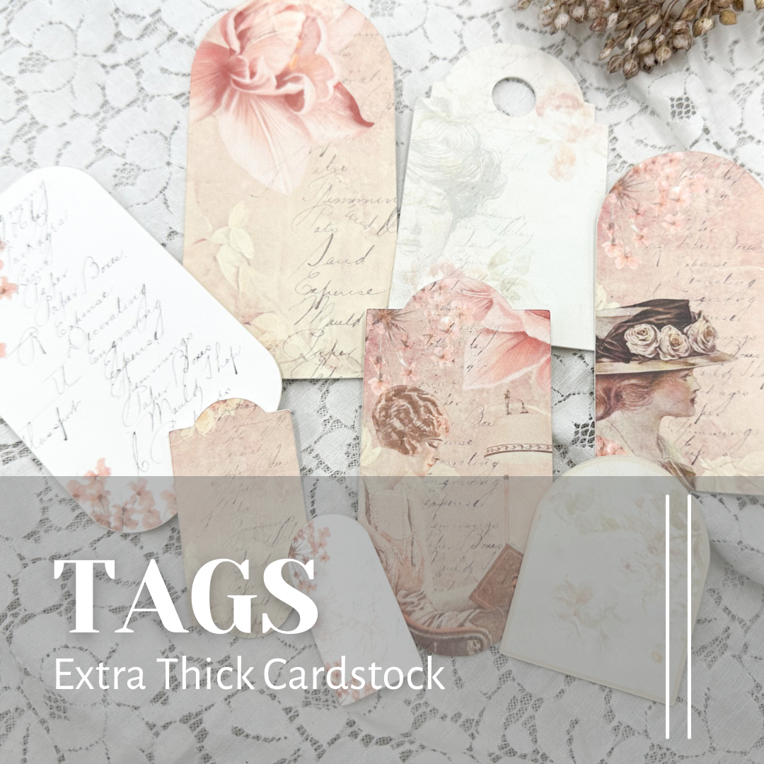 Reproduction Tags- Vintage Pink
