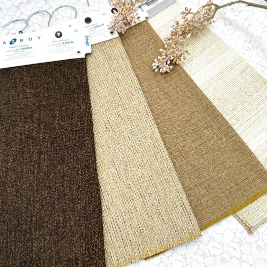 Upholstery Fabric Samples with Hangers (set of 4)