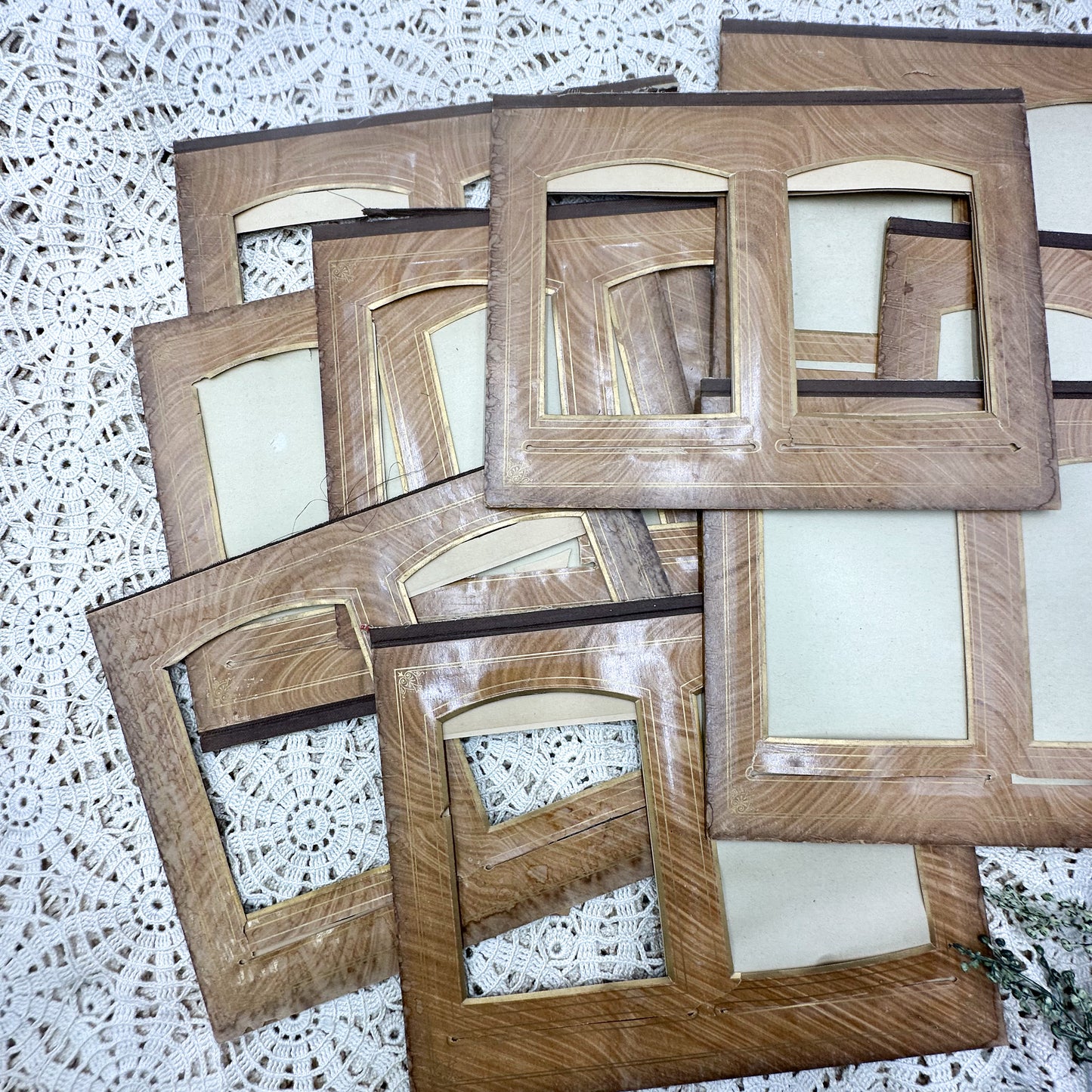 Vintage Photo Frame Boards (Set of 10)