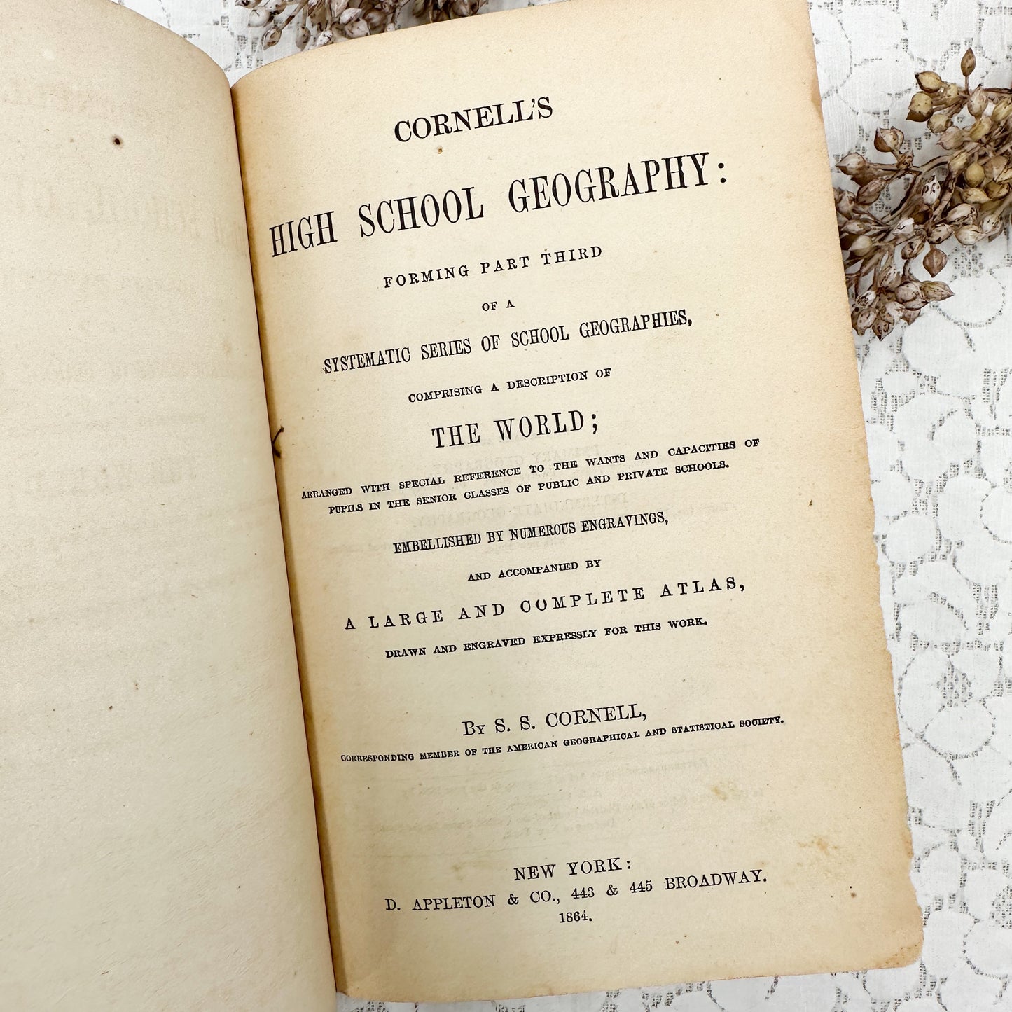 High School Geography- 1856