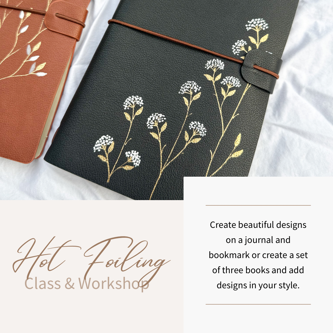 Foiling Workshop- Create Book Set or Journal and Bookmark