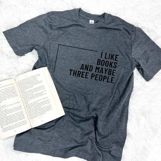 I Like Books Heathered Tee