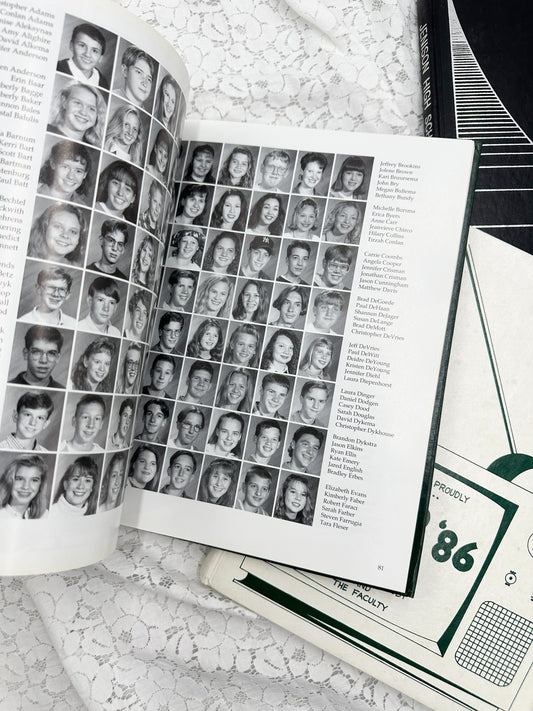 Group of 80's Year Books