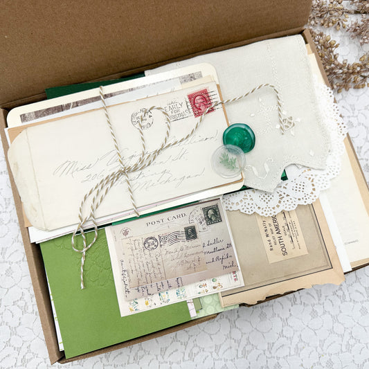 Color Coordinated Box of Journal & Crafting Items