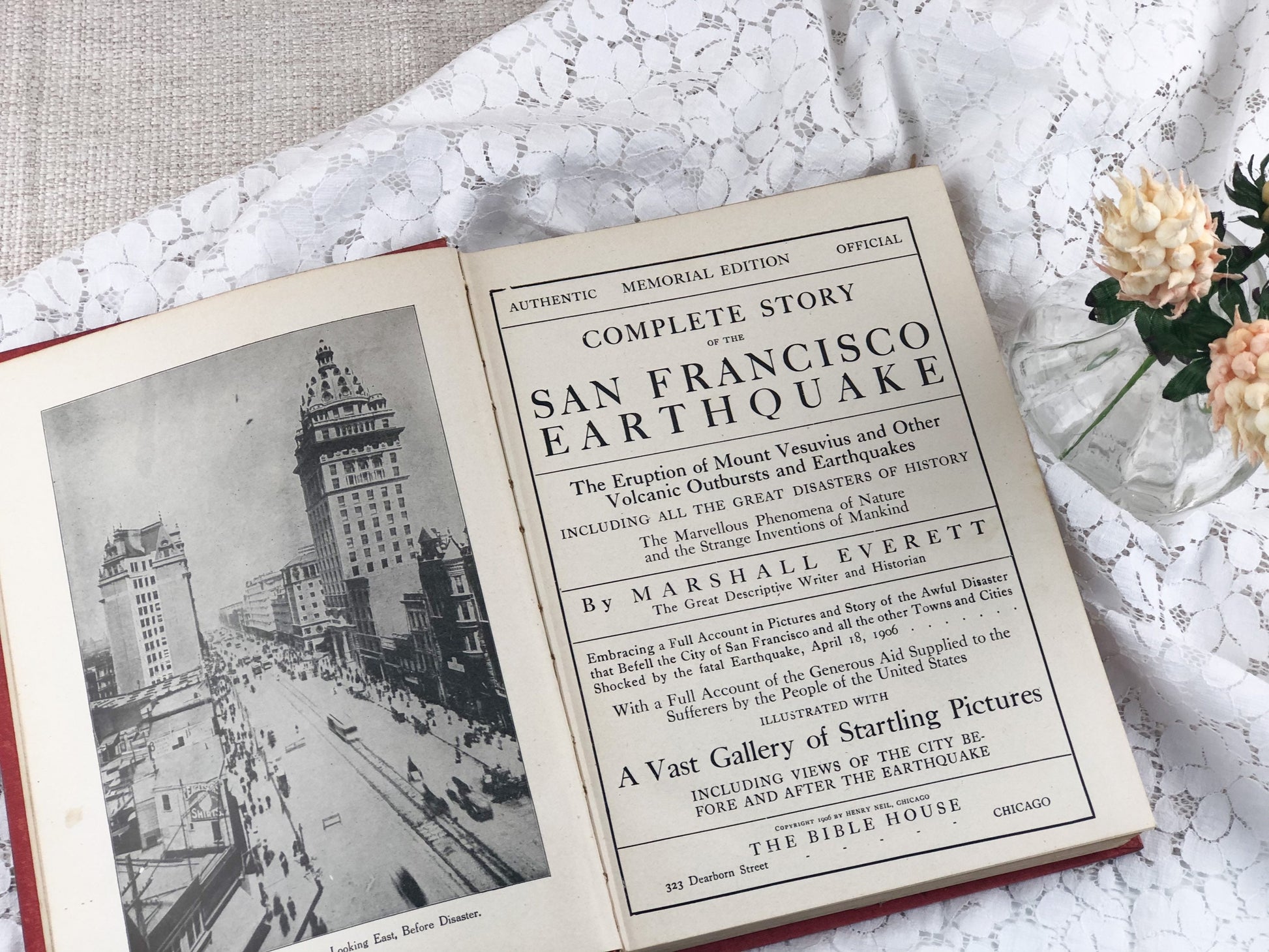 Antique Book, Complete Story of the San Francisco Earthquake