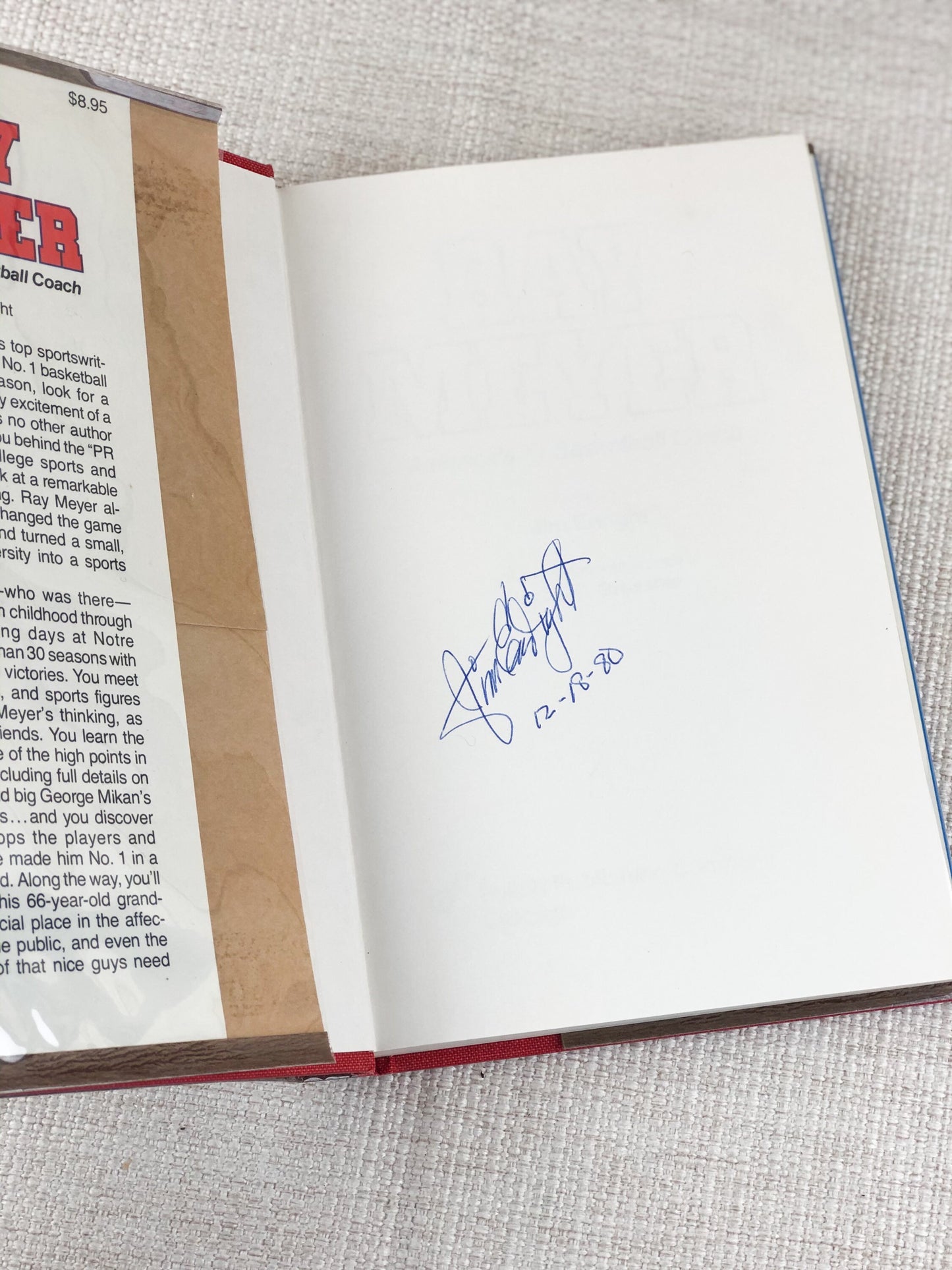 Signed Book / Ray Meyer America's #1 Basketball Coach